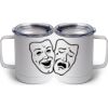 10 oz. White Stainless Steel Coffee Mug Thumbnail