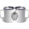 10 oz. White Stainless Steel Coffee Mug Thumbnail