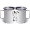 10 oz. White Stainless Steel Coffee Mug Thumbnail