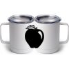 10 oz. White Stainless Steel Coffee Mug Thumbnail