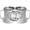 10 oz. White Stainless Steel Coffee Mug Thumbnail