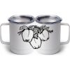 10 oz. White Stainless Steel Coffee Mug Thumbnail