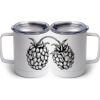 10 oz. White Stainless Steel Coffee Mug Thumbnail
