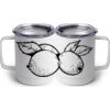 10 oz. White Stainless Steel Coffee Mug Thumbnail