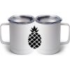 10 oz. White Stainless Steel Coffee Mug Thumbnail