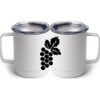 10 oz. White Stainless Steel Coffee Mug Thumbnail