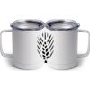 10 oz. White Stainless Steel Coffee Mug Thumbnail