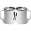 10 oz. White Stainless Steel Coffee Mug Thumbnail