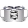 10 oz. White Stainless Steel Coffee Mug Thumbnail