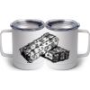 10 oz. White Stainless Steel Coffee Mug Thumbnail