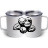 10 oz. White Stainless Steel Coffee Mug Thumbnail