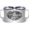 10 oz. White Stainless Steel Coffee Mug Thumbnail