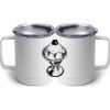 10 oz. White Stainless Steel Coffee Mug Thumbnail