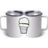 10 oz. White Stainless Steel Coffee Mug Thumbnail