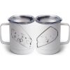 10 oz. White Stainless Steel Coffee Mug Thumbnail