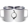 10 oz. White Stainless Steel Coffee Mug Thumbnail