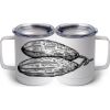 10 oz. White Stainless Steel Coffee Mug Thumbnail