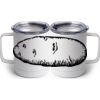 10 oz. White Stainless Steel Coffee Mug Thumbnail