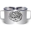 10 oz. White Stainless Steel Coffee Mug Thumbnail