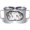 10 oz. White Stainless Steel Coffee Mug Thumbnail
