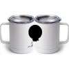 10 oz. White Stainless Steel Coffee Mug Thumbnail