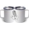 10 oz. White Stainless Steel Coffee Mug Thumbnail