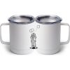 10 oz. White Stainless Steel Coffee Mug Thumbnail