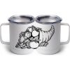 10 oz. White Stainless Steel Coffee Mug Thumbnail