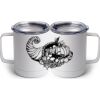10 oz. White Stainless Steel Coffee Mug Thumbnail