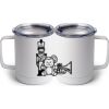 10 oz. White Stainless Steel Coffee Mug Thumbnail