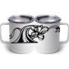 10 oz. White Stainless Steel Coffee Mug Thumbnail