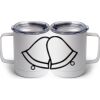 10 oz. White Stainless Steel Coffee Mug Thumbnail