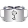 10 oz. White Stainless Steel Coffee Mug Thumbnail