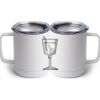 10 oz. White Stainless Steel Coffee Mug Thumbnail