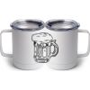 10 oz. White Stainless Steel Coffee Mug Thumbnail