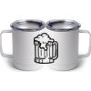 10 oz. White Stainless Steel Coffee Mug Thumbnail