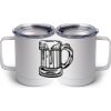 10 oz. White Stainless Steel Coffee Mug Thumbnail