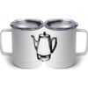 10 oz. White Stainless Steel Coffee Mug Thumbnail