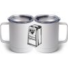 10 oz. White Stainless Steel Coffee Mug Thumbnail