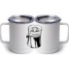 10 oz. White Stainless Steel Coffee Mug Thumbnail