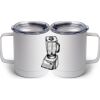 10 oz. White Stainless Steel Coffee Mug Thumbnail