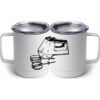 10 oz. White Stainless Steel Coffee Mug Thumbnail