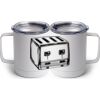10 oz. White Stainless Steel Coffee Mug Thumbnail