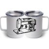 10 oz. White Stainless Steel Coffee Mug Thumbnail
