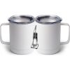 10 oz. White Stainless Steel Coffee Mug Thumbnail