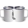10 oz. White Stainless Steel Coffee Mug Thumbnail
