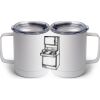 10 oz. White Stainless Steel Coffee Mug Thumbnail