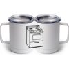 10 oz. White Stainless Steel Coffee Mug Thumbnail