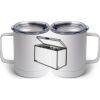 10 oz. White Stainless Steel Coffee Mug Thumbnail