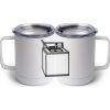10 oz. White Stainless Steel Coffee Mug Thumbnail